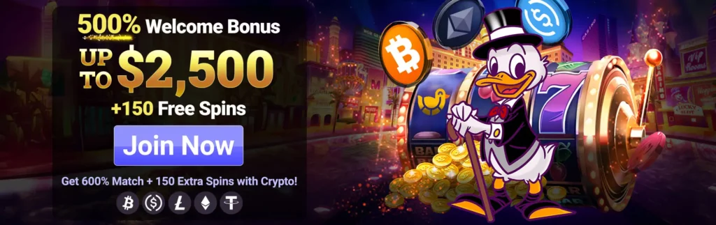 500% Welcome Bonus for New Players