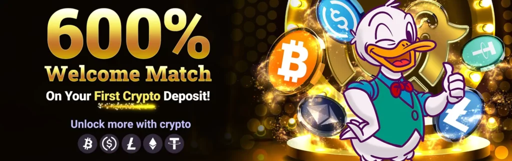 600% Crypto Casino Bonus