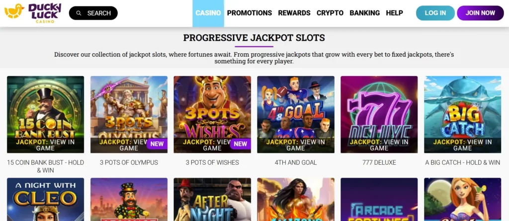 Slot Games and Featured Titles